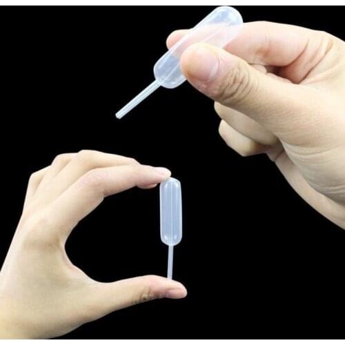 50pcs/Set Disposable Pipettes Transfer Dropper Liquid Dropper Squeeze Plastic Pasteur Pipette Jelly Milkshake