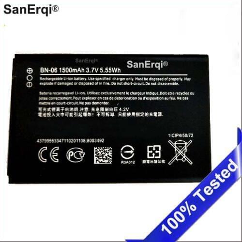 Battery BN-06 For Microsoft Nokia Lumia 430 Lumia430 BN 06 Battery 1500mAh SanErqi