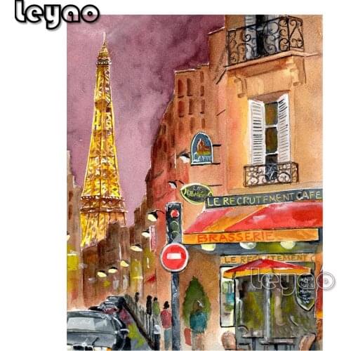 New Diamond embroidery "evening in paris"diy Diamond Painting Cross Stitch rhinestone Needlework diamond Mosaic kit home decor