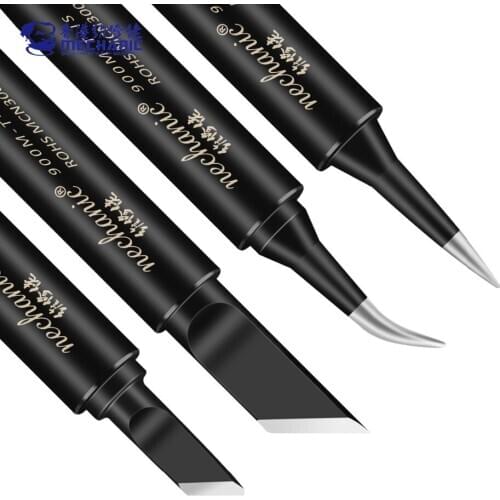 4Pcs/Lot MECHANIC 900M-T Anti-Static Pure Copper Electric Soldering Iron Tip Welding Tip BGA Solder Repair Station Tool Kit
