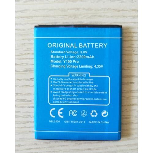 AZK 2200mAh 100% New Battery For DOOGEE Y100 Valencia 2 Y100 Pro Cell Phone BATTERY Replacement accessory