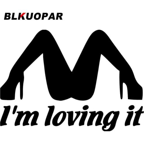 BLKUOPAR for I'm Loving It JDM Vinyl Decal Sticker Car Truck Window Car Stickers Sunscreen Scratch-Proof Decals Decor Car Goods