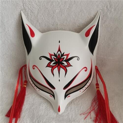 Game Yin and Yang Division Hand Tour Onmyouji Cosplay Mask Japanese Private Fox Mask Hand-painted PVC Fox Mask Wall Decoration