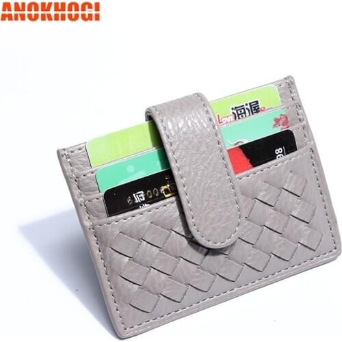 Candy Color Women Business Card Holder Credit Business Card Case Wallet Coin Purse B789