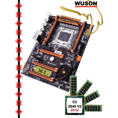Hot Featured HUANANZHI deluxe X79 gaming motherboard computer DIY CPU Intel Xeon E5 2640 V2 SR19Z memory 16G(4*4G) DDR3 REG ECC