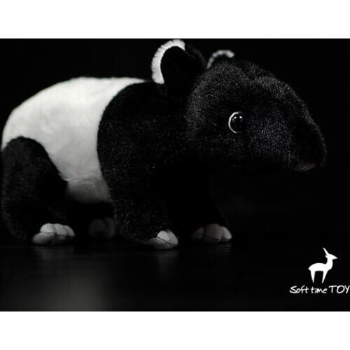 Asian tapir doll simulation Malay tapir doll simulation animal model plush toy gift