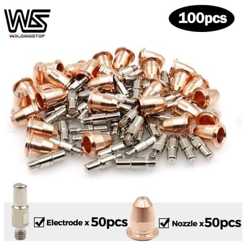 Electrodes Nozzle Tips PT40 PT60 IPT-60 S25 S45 Plamsa cutter torch Trafimet Style PKG/100