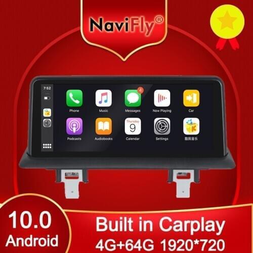 NaviFly Android 10 Car Multimedia Player for BMW 1 Series 120i E81 E82 E87 E88 CCC CIC No Screen Qualcomm Snapdragon 4G Carplay