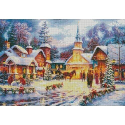 Top new Embroidery Counted Cross Stitch Kits Needlework - Crafts 14 ct DMC DIY Arts Handmade Decor - city 2