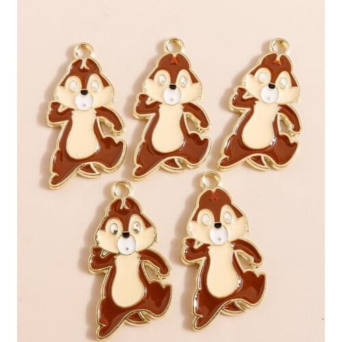 10pcs 15*26mm Enamel Alloy Cartoon Bear Charms Pendants for Jewelry Making Animal Necklaces Earrings Charms Findings DIY Craft