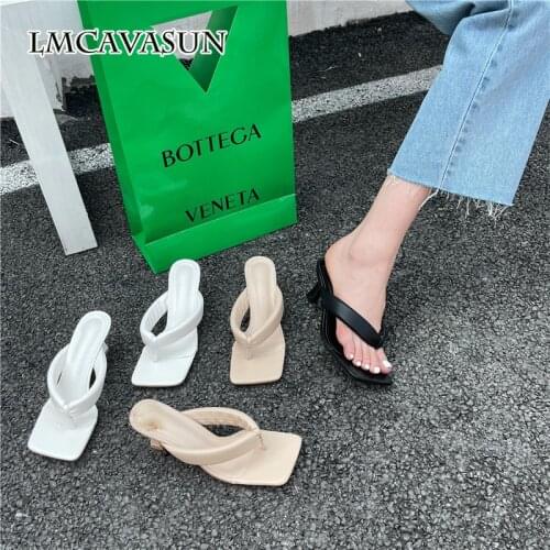 LMCAVASUN 2021 Fashion Slippers Women Slip On Slide Flat Casual Flip Flops Summer Beach Sandal Female Slipper Sandalias Muje