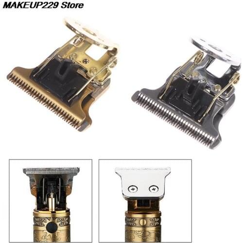 T-Shaped Hair Clipper Blade With Stand T9 Blade Trimmer Replacement Clipper Head Silver / Gold