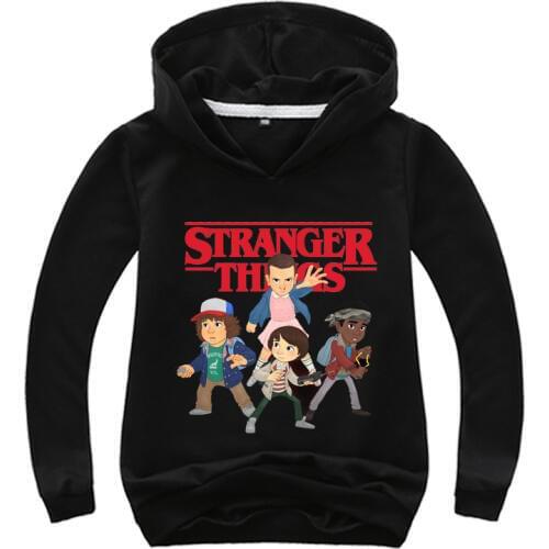 New Fashion Children Stranger Things Hoodie Cartoon Child Sweatshirts Casual Boy Girl Hooded Sportswear Top Kids Pullover Gift
