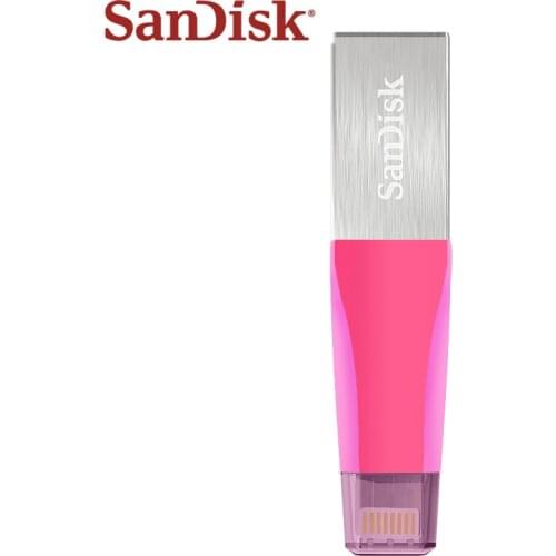 Sandisk IXpand USB Flash Drive USB 3.0 128GB 64GB Lightning Metal IX40 Pen Drive For iPhone iPad iPod OTG USB Memory Stick