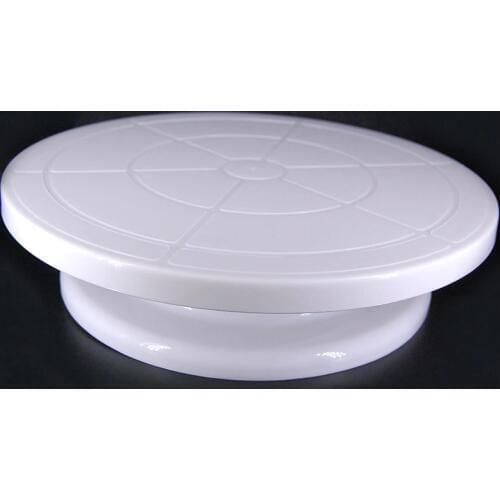 28cm Cake Turntable Cake Rotating Icing Decorating Revolving Kitchen Display Stand Turntable 11 inch DIY Plastic Cake Stand