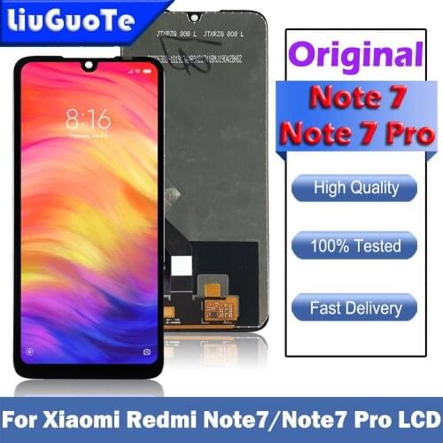 Original for Xiaomi Redmi Note 7 LCD Display Screen Touch Digitizer Assembly Redmi Note7 Pro M1901F7G LCD Display With frame