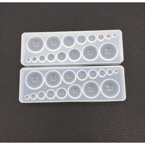 1Pcs DIY Crystal Epoxy Resin Molds Time Stone Crafts Round Handmade Cake Fondant Chocolate Jewelry Tools