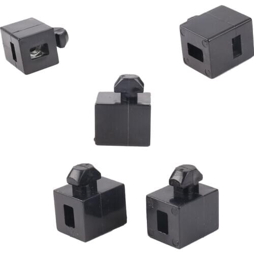 10pcs/lot 3030 4040 4545 Black Aluminum Spacer Block Interval Connection Bracket Fastener Match Use Aluminum Profile