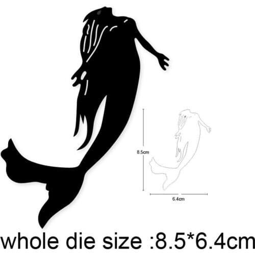 2020 new Craft dies Dancing Mermaid Metal Cutting Dies Stencils for DIY Scrapbooking dies Embossing Album Paper Cards Making