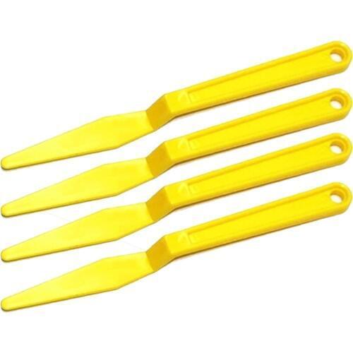 4pcs Vinyl Film Wrapping Scraper Auto Window Tint Tool Yellow Go Corner Carbon Fiber Foil Car Wrap Squeegee Long Handle 4A23