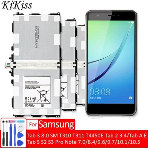 Tablet Battery For Samsung GALAXY Tab 3 8.0 SM T310 T311 T4450E Tab 2 3 4/Tab A E/Tab S S2 S3 Pro Note 7.0 8.4 9.6 9.7 10.1 10.5