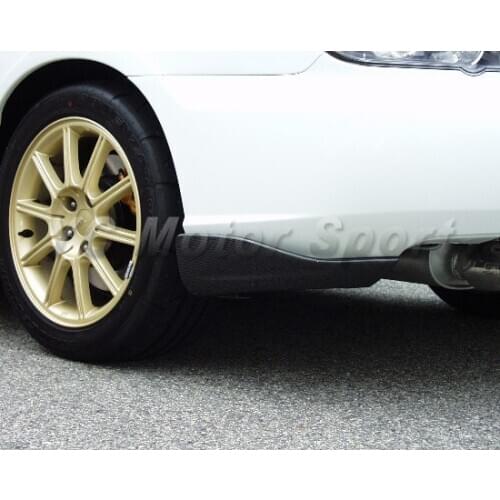 Car Accessories Carbon Fiber CS Bottom Line Style Rear Bumper Corner Caps Sparts Fit For 2004-2007 Impreza WRX 8-9th