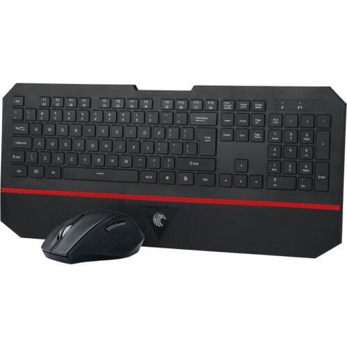 E760 Wireless Keyboard and Mouse Combo Set 2.4GHz Ultra Slim Multimedia keys Ergonomic design With Palm Rest For Computer