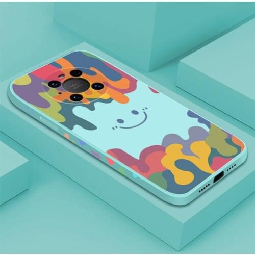 Smile Case For Huawei Mate 40 Pro Mate 30 Mate 20 Soft Silicone Lace edge strip Phone Cover For Huawei P50 Pro P40 Lite P30 P20