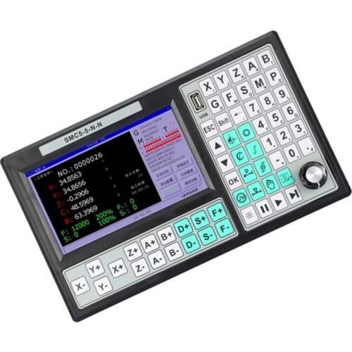 CNC 3 4 5 axis Offline Controller 500KHZ Motion Controller 7 Inch Large Screen Replace Mach3 USB for Engraving Milling Machine