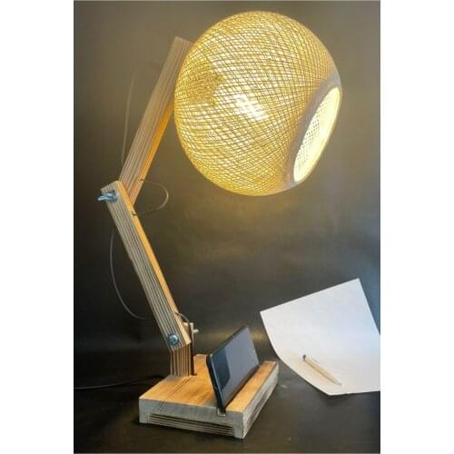 Wooden adjustable portable rope spiral desk light decorative night lamp bedside lamp luxury design lighting accessories home decor bedroom decoration outdoor lighting personalized gift