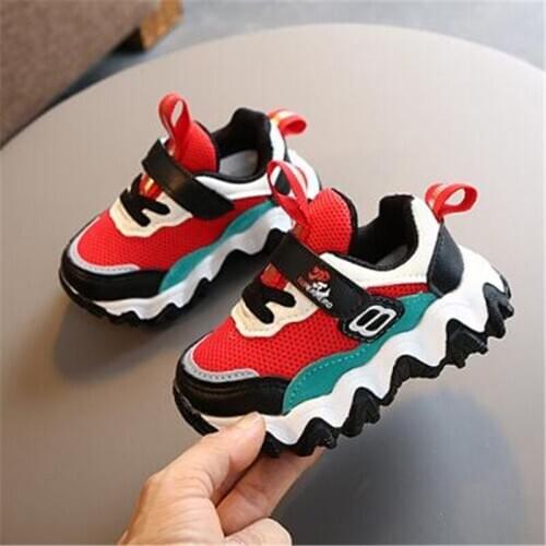 Kids Shoes for Girl Children Wear-resistant Sneakers Boys Non-slip Casual Shoes Baby Lightweight Breathable Sneakers Size 22-31