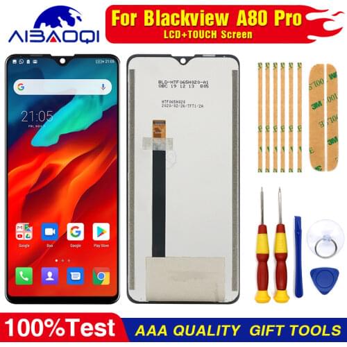 New Original For Blackview A80 Pro LCD Display With Touch Screen Digitizer Assembly Replacement Parts +Tool + 3M Adhesive