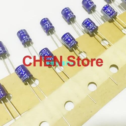 20PCS/50PCS ELNA blue robe 47uf 10v RC2 10V47UF 5X7MM audio electrolytic capacitor 47uF/10V Ultra small volume