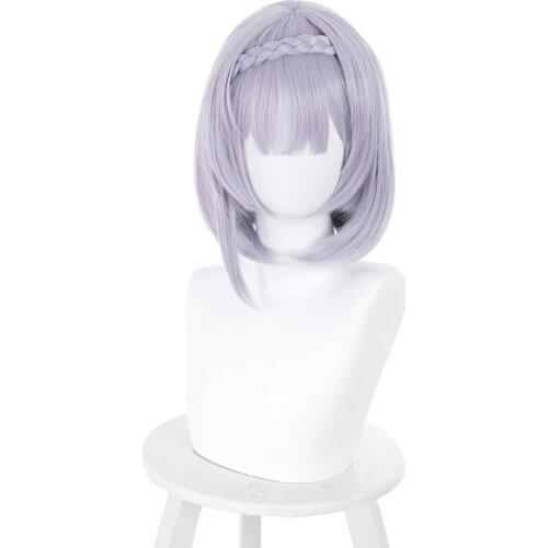 Genshin Impact Noelle Cosplay Wig Heat Resistant Synthetic Hair Carnival Halloween Party Props