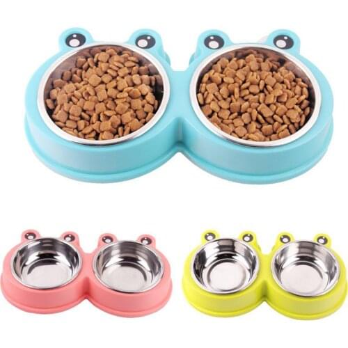 Pet Dog Cat Food Water Feeding Bowl Elevated Stand Dish Feeder Non-Slip