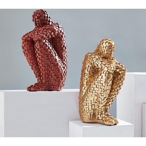 Creative office bookshelf art ornament abstract figure ornament living room home porch wine cabinet decoration home decore