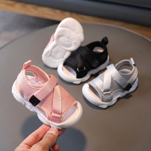 2021 Summer Kids Mesh Sandals Baby Soft Bottom Toddler Shoes Girls Casual Shoe Children Beach Sandals Boys Fashion Sport Sandals