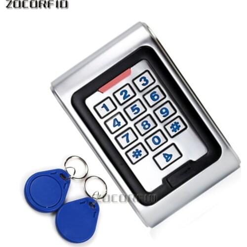 Newest Waterproof metal shell outdoor access controller for password or RFID 125KHZ+ 10 pcs cards