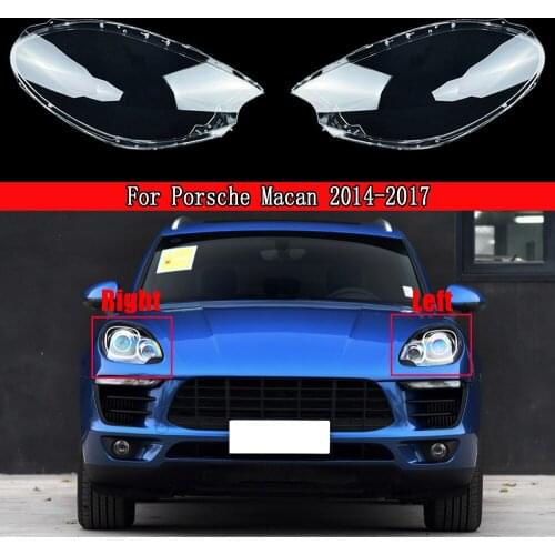 Car Headlight Lens For Porsche Macan S Macan Turbo 2012 2013 2014 Headlamp Cover Replacement Auto Shell Transparent Lampshade