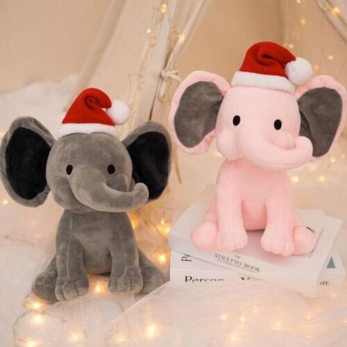 Plush Elephant Choo Choo Toys Express Appease Elephant Toys Humphrey Stuffed Plush Toys Animal Doll for Child Xmas Gift