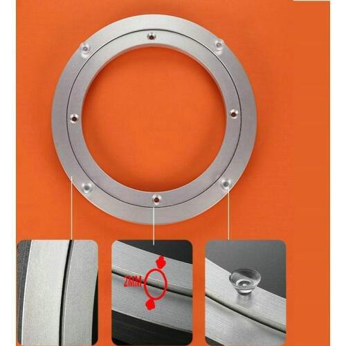 HQ 8 Sizes LUXURY Round Shape Turntable Plate Smooth Swivel Plate Aluminium Alloy Rotating Table Bearing Lazy Susan Plate