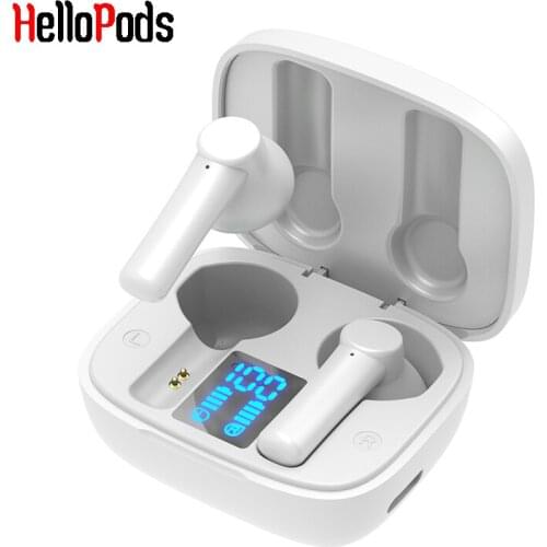 HelloPods LB8 TWS Wireless Bluetooth 5.0 Earphones LED Display HD Sports New Headphones Binaural Mini Stereo Headset With Mic