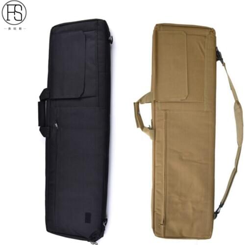 85CM 100CM Outdoor Hunting Tactical Shotgun Square Carry Gun Protection Bag Case Black Sand Color