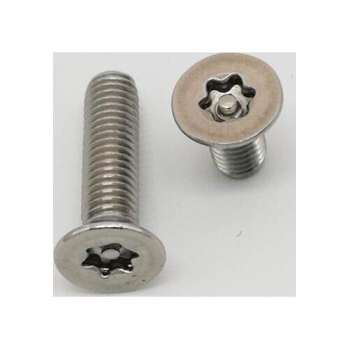 100Pcs M2 M2.5 M3 M4 M5 SECURITY SCREWS Stainless Steel 304 Anti Theft Screws Flat Head Torx Screws with Point