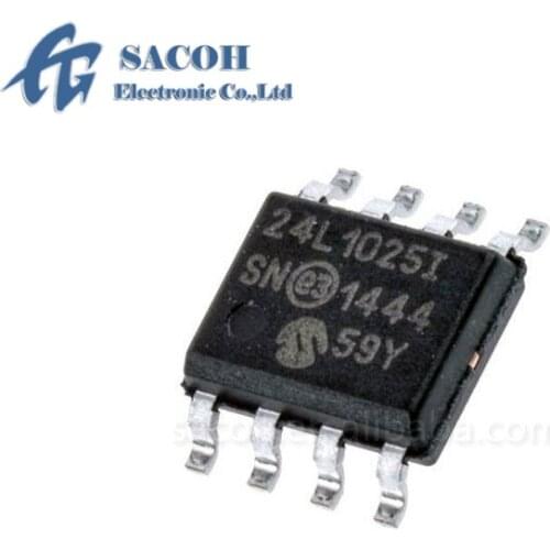 5PCS/lot New OriginaI 24LC1025-I/SN 24LC1025 or 24LC1025I-SN or 24LC1025-I/SM 24LC1025-I/P SOP-8 1024K I2C Serial EEPROM