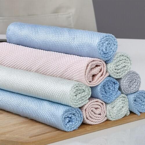 Absorbable Soft Microfiber No Lint Window Car Rag Cleaning Towel Kitchen Cleaning Cloth Wipe Glass Cloth Scouring