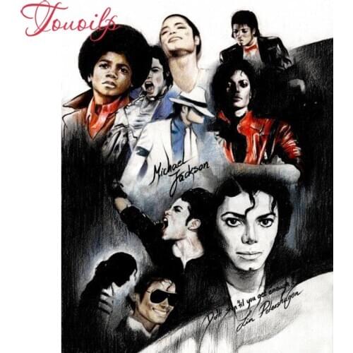 TOUOILP Full Square/Round Drill 5D DIY Michael Jackson Diamond Painting 3D Embroidery Cross Stitch Mosaic Rhinestone Home Decor