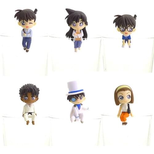 Bandai Animation Detective Conan Jimmy Kudo Rachel Moore Kyogoku Makoto Kuroba Kaito Serena Sebastian Cup Edge Pendant Model Toy
