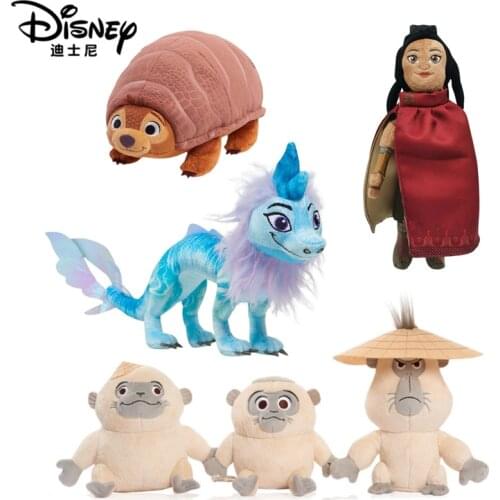 Disney Movie Raya and The Last Dragon Sisu Dragon Plush Tuk Tuk Monkey Corps Soft Plush Stuffed Animals Animal Kawaii Dolls Toys
