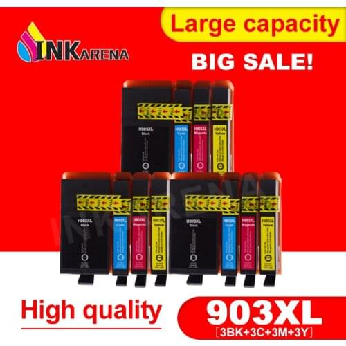 INKARENA 3 Pack Compatible ink for HP 903 903XL 907XL Ink Cartridge OfficeJet Pro 6950 6960 6961 6970 6971 All-in-One Printer